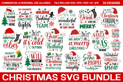 Christmas Mega Bundle Funny Christmas Design /SVGs,Quotes and Sayings,Food & Drink,On Sale, Print & Cut SVG designmaster24 