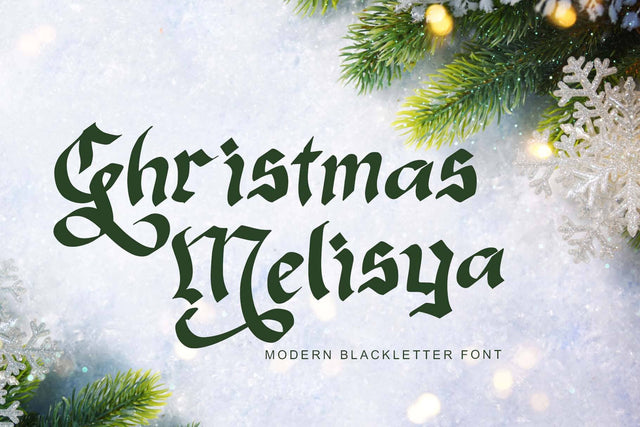 Christmas Melisya Font Prasetya Letter 