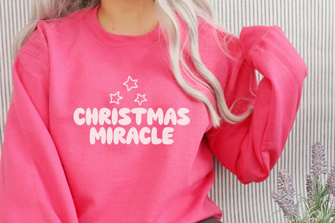 Christmas Miracle - Cute Bubble Font Font Masyafi Studio 