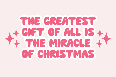 Christmas Miracle - Cute Bubble Font Font Masyafi Studio 
