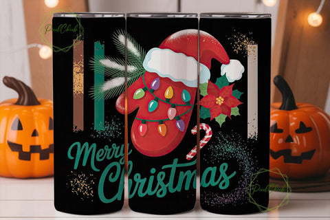 Christmas Mitten 20oz Tumbler Wrap Sublimation PixelChick 