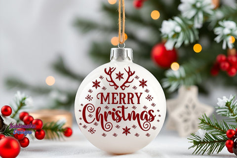 Christmas Mockup White Ornament Mock Up Photo Sublimatiz Designs 