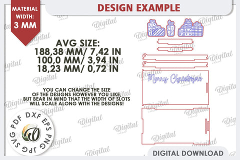 Christmas Money Boxes Laser Cut Bundle. Christmas Gift SVG SVG Evgenyia Guschina 