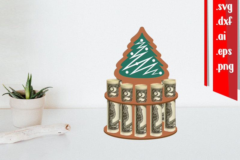 Christmas Money Cake | Christmas Money Holder 3D Paper zafrans studio 