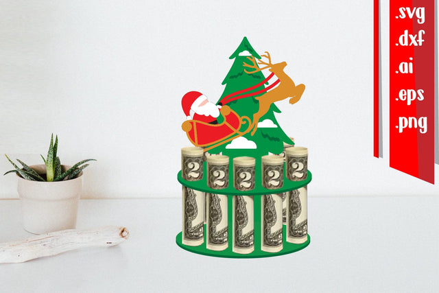 Christmas Money Cake | Christmas Money Holder 3D Paper zafrans studio 