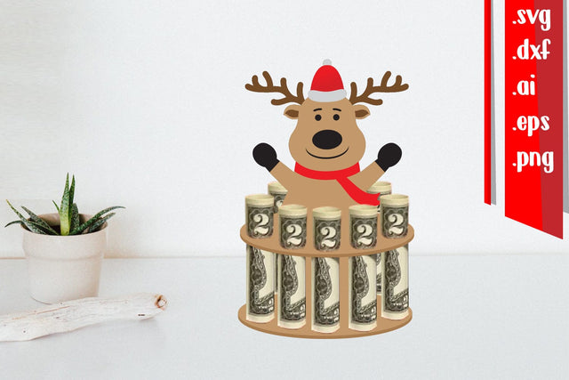 Christmas Money Cake | Deer Money Cake 3D Paper zafrans studio 