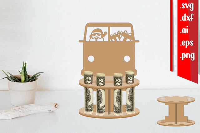 Christmas Money Cake Laser cut - Money Cake Laser cut SVG zafrans studio 