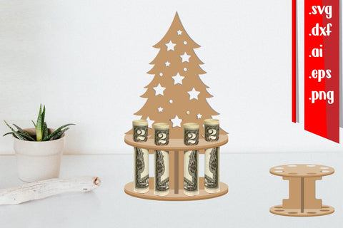 Christmas Money Cake Laser cut - Money Cake Laser cut SVG zafrans studio 