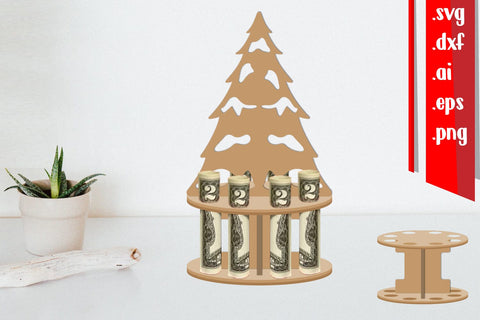 Christmas Money Cake Laser cut - Money Cake Laser cut SVG zafrans studio 