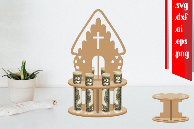 Christmas Money Cake Laser cut-Snowman Money Cake Laser cut SVG zafrans studio 