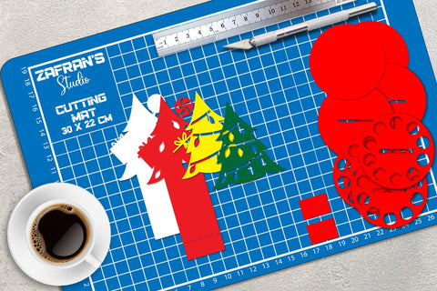 Christmas Money Cake Papercut 3D Paper zafrans studio 