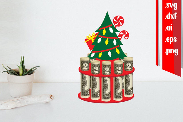 Christmas Money Cake Papercut 3D Paper zafrans studio 