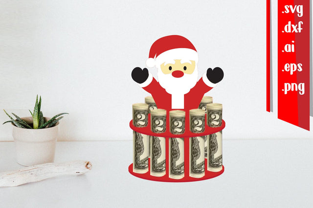 Christmas Money Cake | Santa Claus Money Cake 3D Paper zafrans studio 