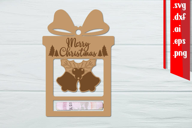 Christmas Money Card, Christmas Money Holder SVG zafrans studio 