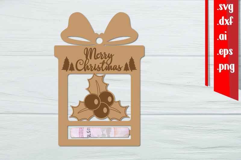 Christmas Money Card, Christmas Money Holder SVG zafrans studio 