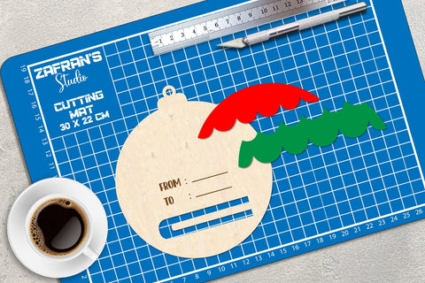 Christmas Money Card Lasercut, Christmas Ball Money Card Lasercut SVG zafrans studio 