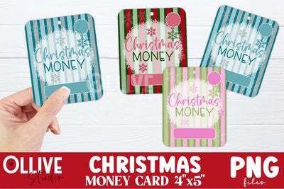 Christmas Money Card PNG Sublimation Ollive Studio 