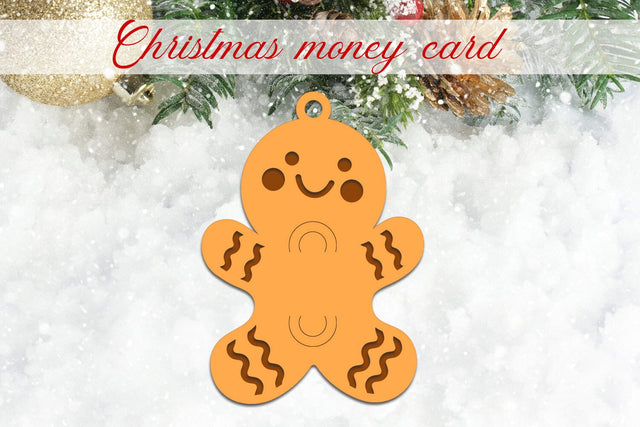 Christmas money card svg, Gingerbread gift card holder SVG AnastasiyaArtDesign 