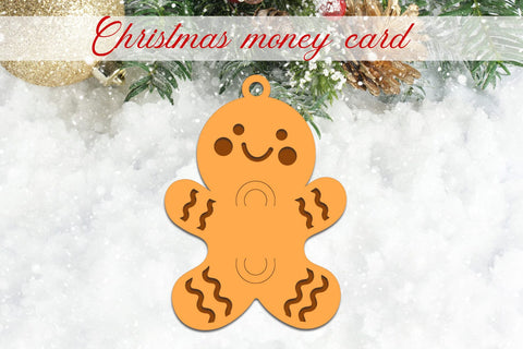Christmas money card svg, Gingerbread gift card holder SVG AnastasiyaArtDesign 