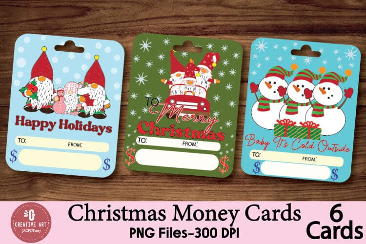 Christmas Money Cards Printable Christmas Money Card Png - So Fontsy