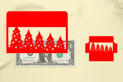 Christmas Money Envelope Papercut, Christmas Money Holder, Christmas Papercut SVG zafrans studio 