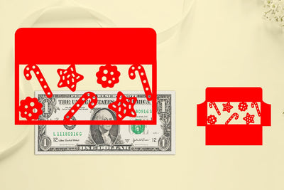 Christmas Money Envelope Papercut, Christmas Money Holder, Christmas Papercut SVG zafrans studio 
