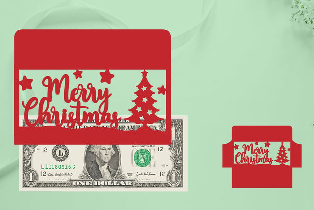 Christmas Money Envelope Papercut, Christmas Money Holder, Christmas Papercut SVG zafrans studio 