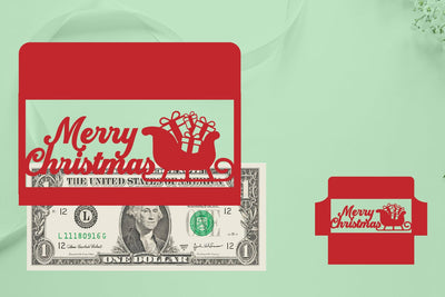 Christmas Money Envelope Papercut, Christmas Money Holder, Christmas Papercut SVG zafrans studio 