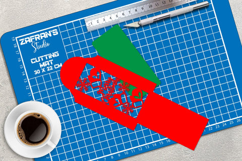 Christmas Money Envelope Papercut SVG zafrans studio 
