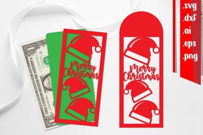 Christmas Money Envelope Papercut SVG zafrans studio 