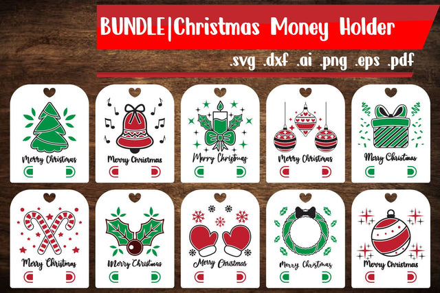 Christmas Money Holder Bundle SVG zafrans studio 