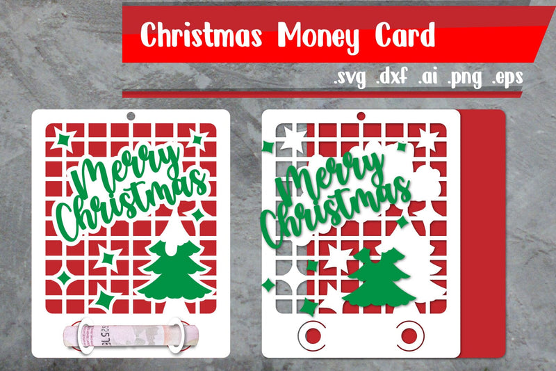 Christmas Money Holder | Christmas Money Card 3D Paper zafrans studio 