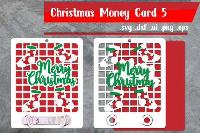 Christmas Money Holder|Christmas Money Card 3D Paper zafrans studio 