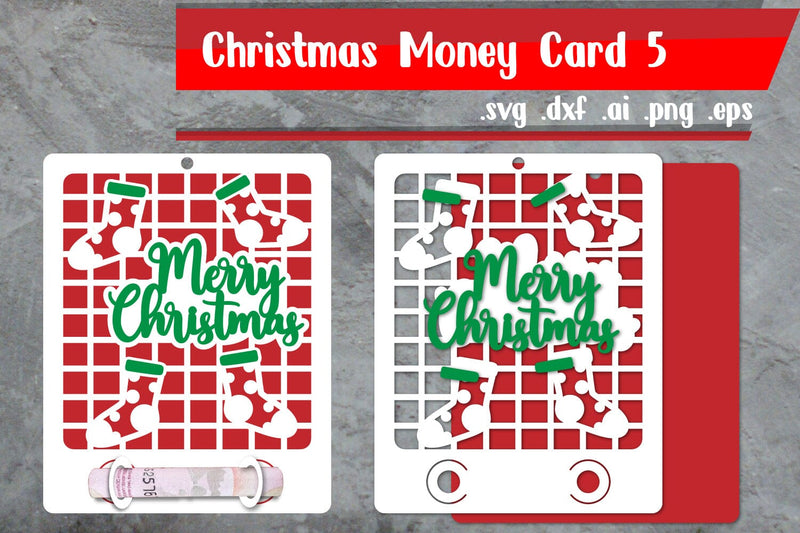 Christmas Money Holder|Christmas Money Card 3D Paper zafrans studio 