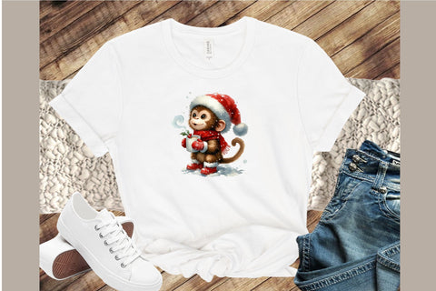 Christmas Monkey Sublimation Bundle Sublimation designartist 