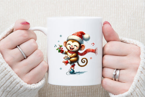 Christmas Monkey Sublimation Bundle Sublimation designartist 