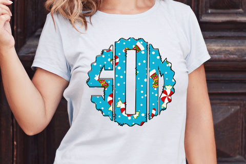 Christmas Monogram Alphabet, Snowman Candy Doodle Monogram SVG Crafty Mama Studios 