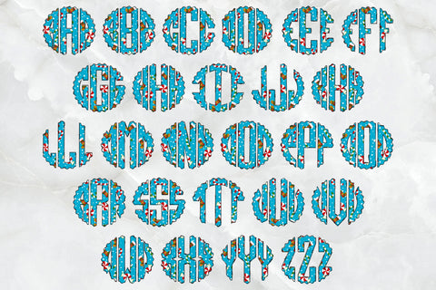 Christmas Monogram Alphabet, Snowman Candy Doodle Monogram SVG Crafty Mama Studios 