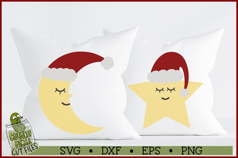 Christmas Moon and Star SVG SVG Crunchy Pickle 