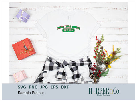 Christmas Movie Season SVG PNG Cut EPS File SVG HarperNCo 