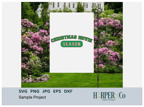 Christmas Movie Season SVG PNG Cut EPS File SVG HarperNCo 