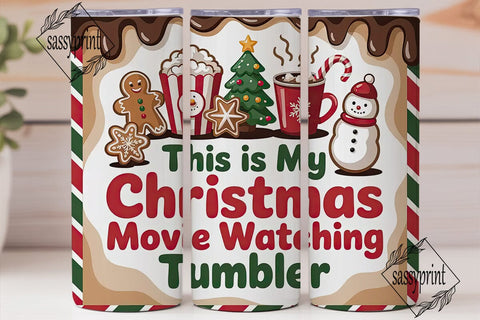Christmas Movie Tumbler Wrap Sublimation sassyprint 