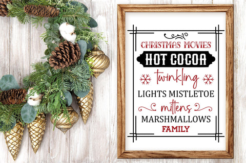 Christmas movies hot cocoa svg design SVG Regulrcrative 