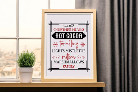 Christmas movies hot cocoa svg design SVG Regulrcrative 