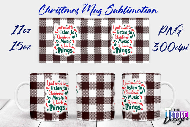 Christmas Mug | Christmas Quotes | 11 oz 15 oz Sublimation | PNG Design | Holiday Design Sublimation The T Store Design 