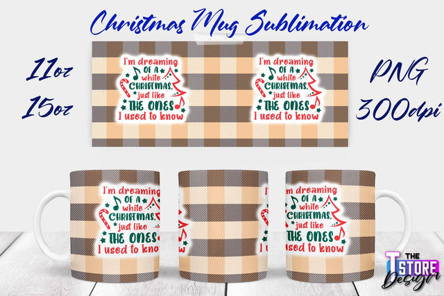 Christmas Mug | Christmas Quotes | 11 oz 15 oz Sublimation | PNG Design | Holiday Design Sublimation The T Store Design 