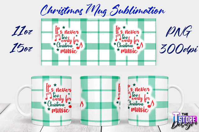 Christmas Mug | Christmas Quotes | 11 oz 15 oz Sublimation | PNG Design | Holiday Design Sublimation The T Store Design 