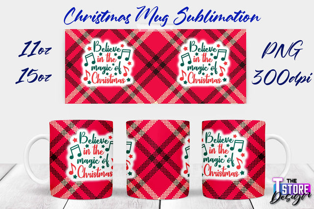 Christmas Mug | Christmas Quotes | 11 oz 15 oz Sublimation | PNG Design | Holiday Design Sublimation The T Store Design 
