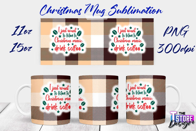 Christmas Mug | Christmas Quotes | 11 oz 15 oz Sublimation | PNG Design | Holiday Design Sublimation The T Store Design 