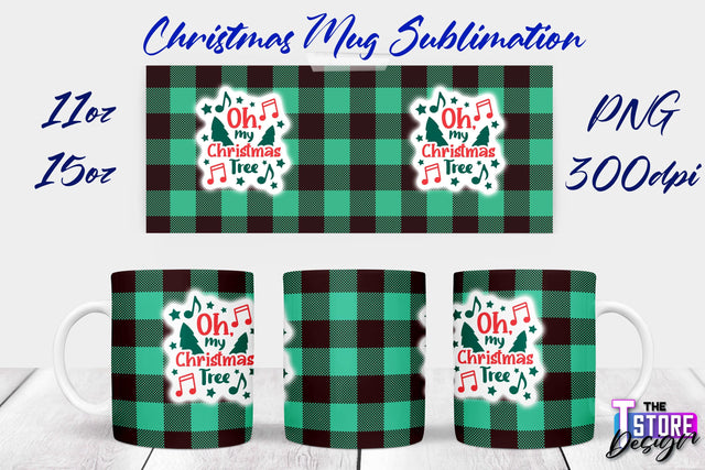Christmas Mug | Christmas Quotes | 11 oz 15 oz Sublimation | PNG Design | Holiday Design Sublimation The T Store Design 